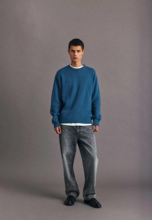 SDMILO LOOSE FIT - Brīva piegriezuma džinsi - grey denim