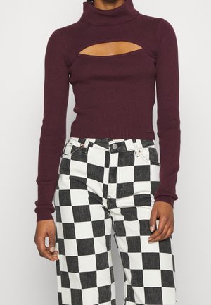 Pullover - dark red