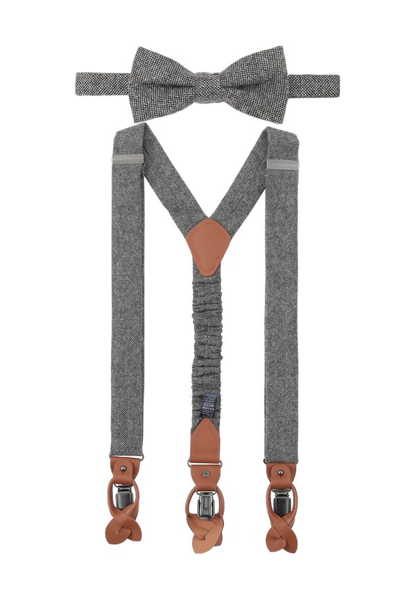 PRINCE BOWTIE HOSENTR�GER SET - Fliege - grau