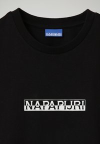 Napapijri S-BOX LONG - T-shirt con stampa - black 041