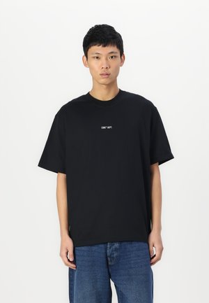 JCOCONCRETE TEXT BACK TEE CREW NECK - Print T-shirt - black