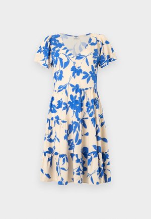 JDY, JDYSEZEN LIFE BUTTON DRESS - Freizeitkleid - tapioca/surf the web