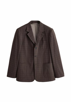 Next, RELAXED FIT TEXTURED CHECK - Sako - brown