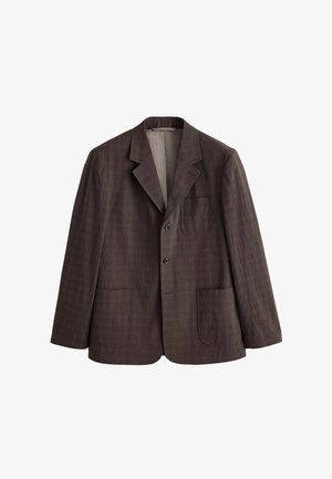 Next, RELAXED FIT TEXTURED CHECK - Sako - brown