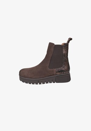 Crickit, CRICKIT CHELSEA BOOT NAELLE - Støvletter m/ kilehæl - choco