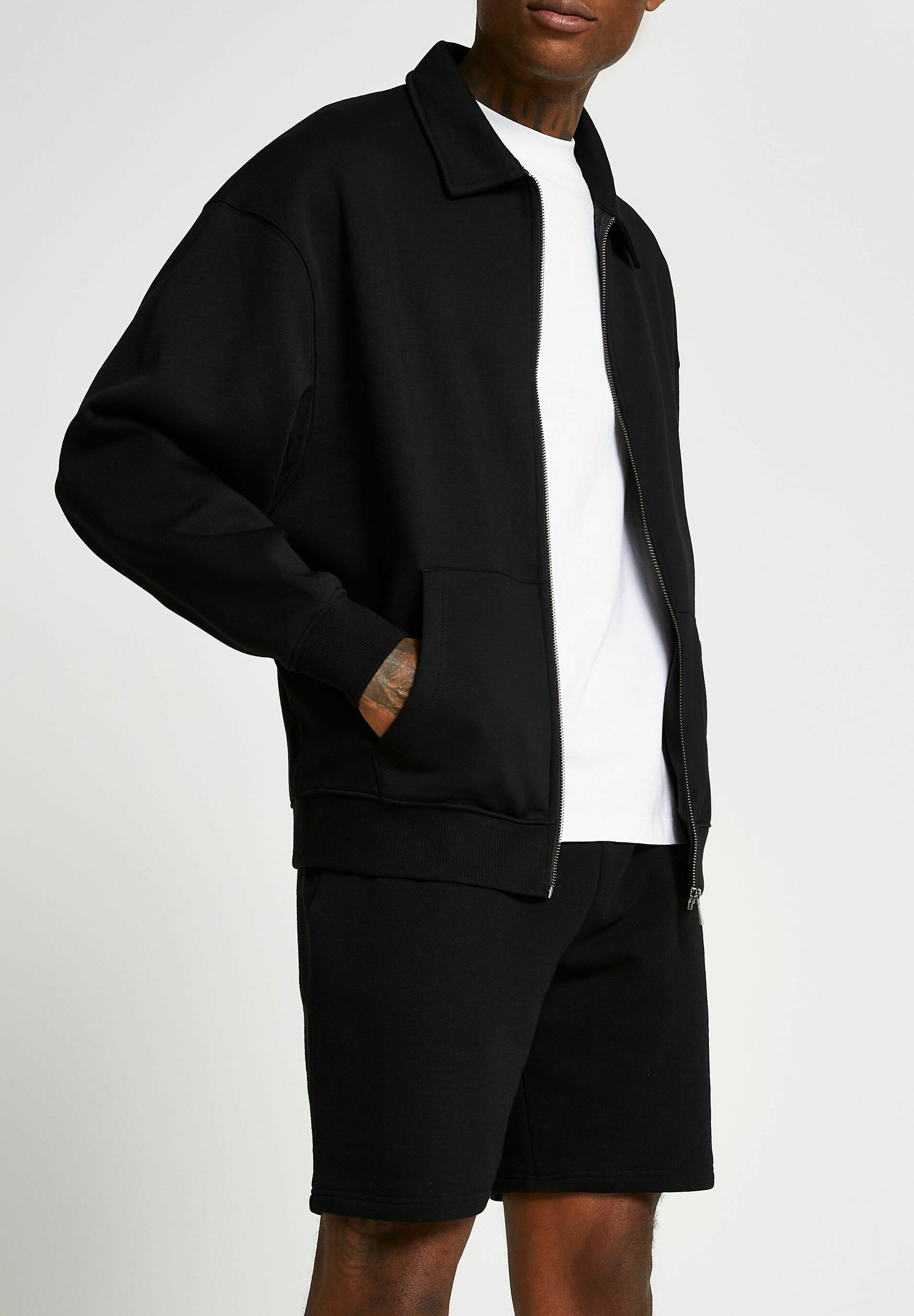 Homme BLACK OVERSIZED SHACKET - Gilet Homme BLACK OVERSIZED SHACKET - Gilet