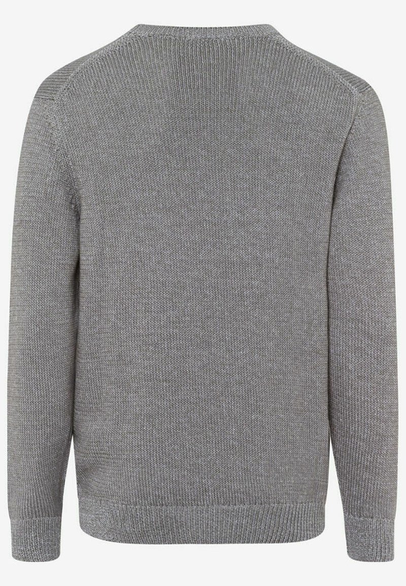 Herren Strickjacken | BRAX STYLE RICK Strickpullover silver/silberfarben - WA90489 Herren Strickjacken | BRAX STYLE RICK Strickpullover silver/silberfarben - WA90489