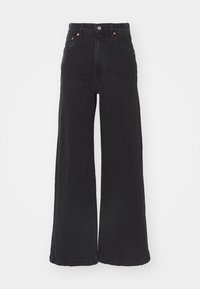 CURVY HIGH RISE STRIDE SAVILLE - Wide Leg - black