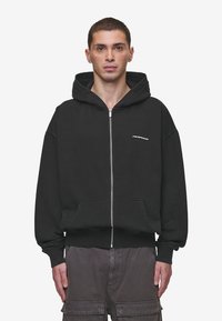 Pegador DUBOSE OVERSIZED JACKET - Športna jopa s kapuco na zadrgo - vintage black