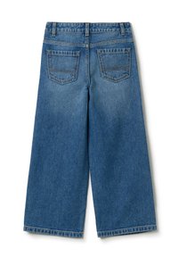 OVS CULOTTE WITH STUDS AND ABRASIONS - Vaqueros a campana - medium wash