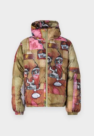 PRINTED FACES COLLAGE PUFFER - Down jacket - multi coloured