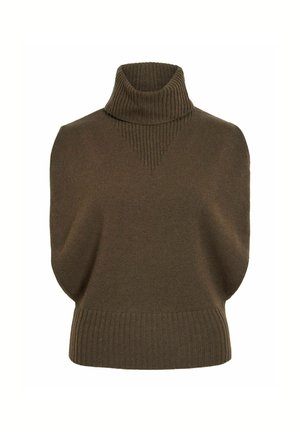 Rouge Edit, KNITTED VEST TURTLENECK - Pullover - canteen