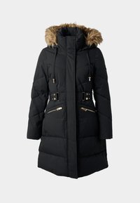 FATEMA  BELTED PUFFER - Casaco de inverno - jet black