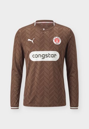 Puma, FC ST. PAULI HOME REPLICA - Klubiriided - espresso brown/white