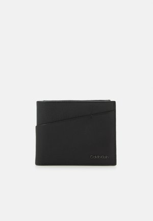 Calvin Klein DIAGONAL BIFOLD COIN UNISEX - Novčanik - black