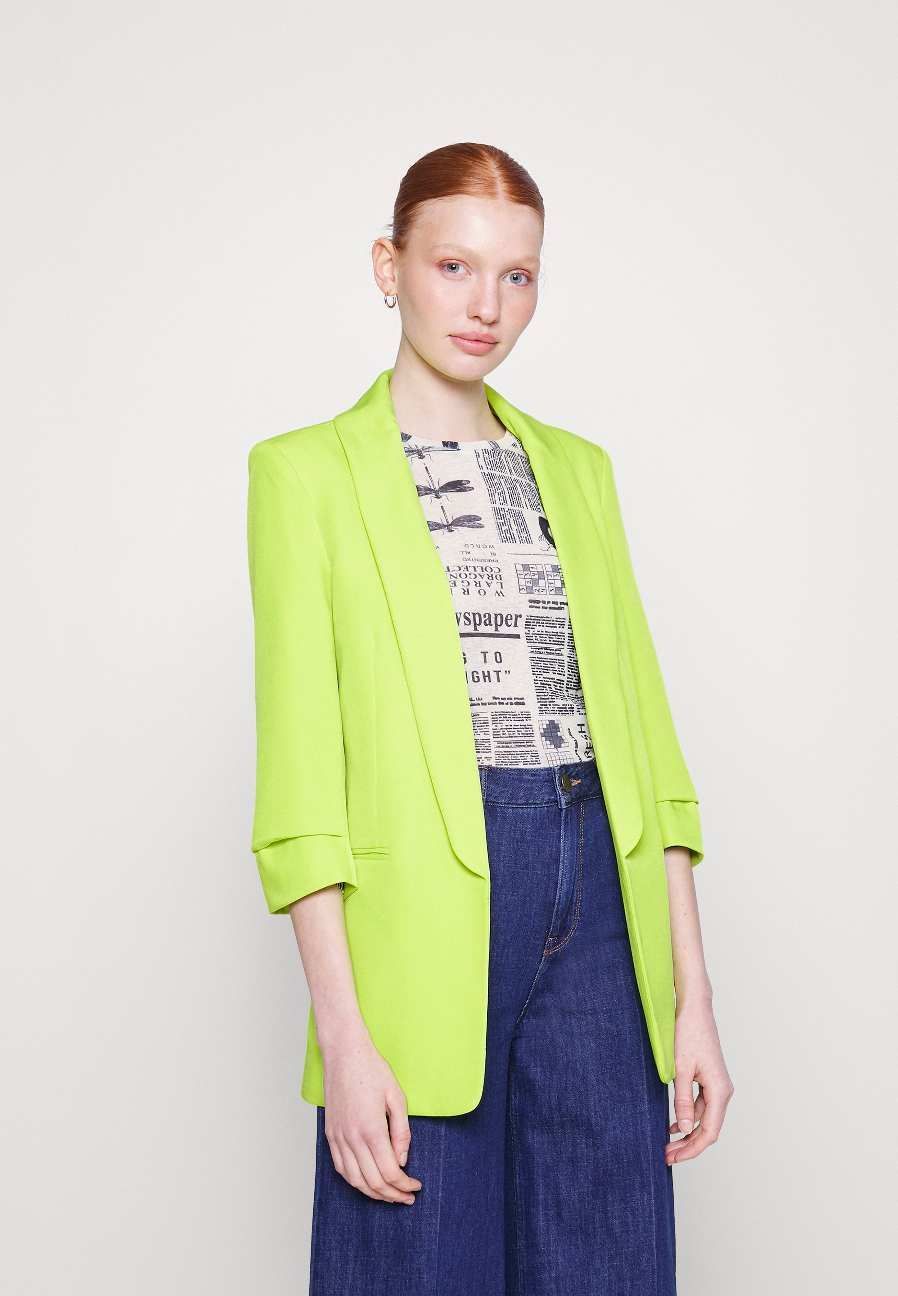 ONLY ONLDUBBY 3/4 - Blazer - lime punch/gelb - Zalando.de