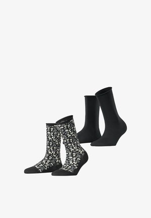 Esprit, FLOWER BLOOM 2 PACK - Sokken - black