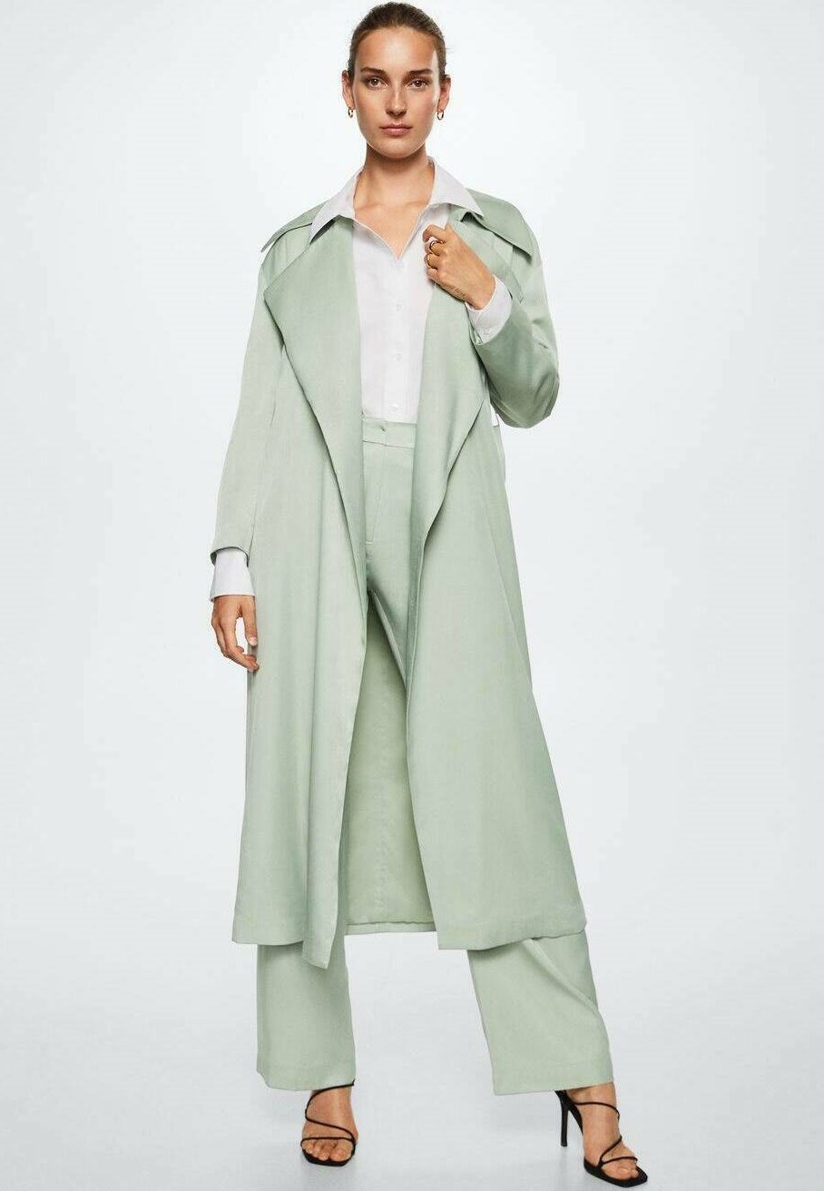 Mango MARE-A - Trenchcoat - pastellgrün 