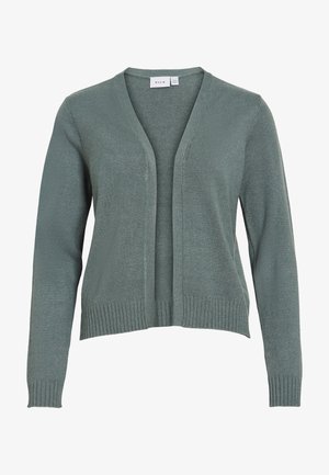 VILA, VIRIL SHORT CARDIGAN - Kardigán - balsam green dark