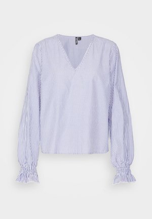 Pieces PCALLIE  LS D2D - Palaidinė - bright white/blue