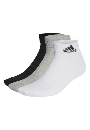 UNISEX 3 PACK - Chaussettes de sport - medium grey heather   white   black
