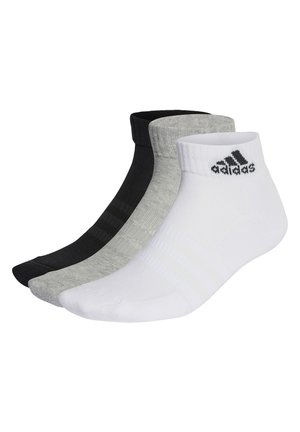 ANKLE UNISEX 3 PACK - Strumpor - medium grey heather   white   black