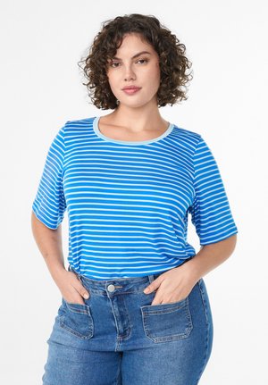 T-shirt print - victoria blue stripe