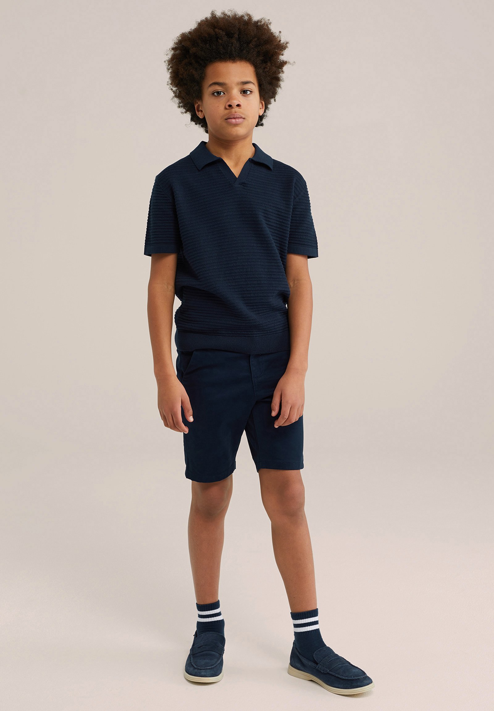 WE Fashion BLUE RIDGE Shorts dark blue/azul marino