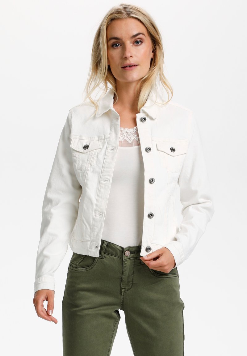 Cream Denim jacket - chalk/off-white - Zalando.ie