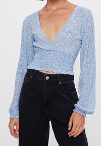 Bershka Blus - blue