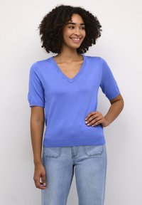 Kaffe - LIZZA V-NECK - Camiseta básica - ultramarine Imagen en miniatura 1