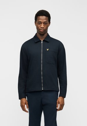 ENZYME WASH ZIP THROUGH OVERSHIRT - Let jakke / Sommerjakker - dark navy