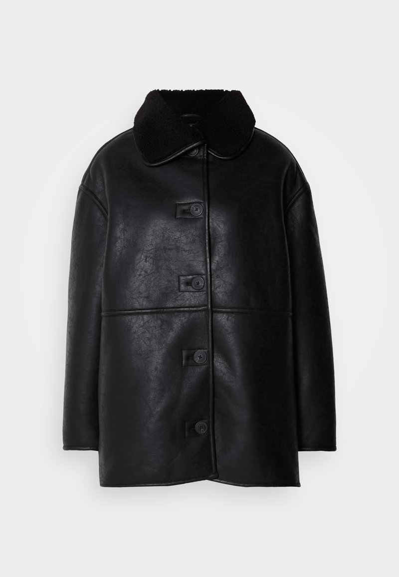 Gina Tricot Wintermantel zwart