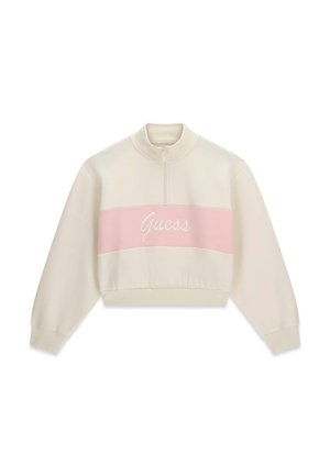 Guess, BEDRUCKTER LOGO-PULLOVER - Sweatshirt - mehrfarbe rose