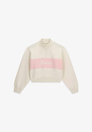 Guess, BEDRUCKTER LOGO-PULLOVER - Felpa - mehrfarbe rose