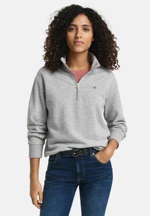 SHIELD HALF-ZIP - Sweater - light grey melange