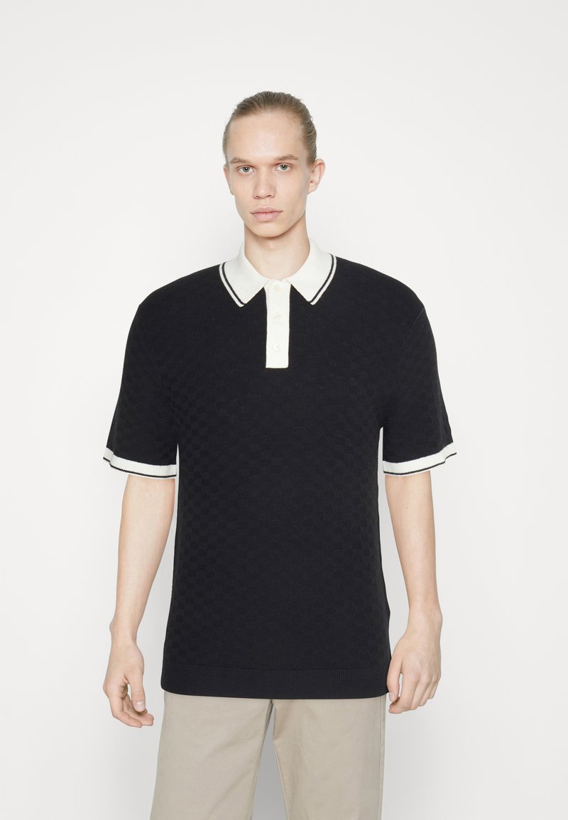 Abercrombie & Fitch GOLF SHOP NEW BUTTON Polo shirt moonless night/black Zalando.co.uk