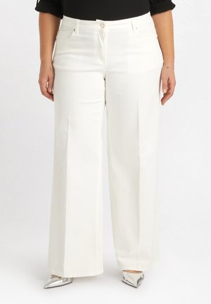 Fiorella Rubino WIDE - Jeans a zampa - bianco