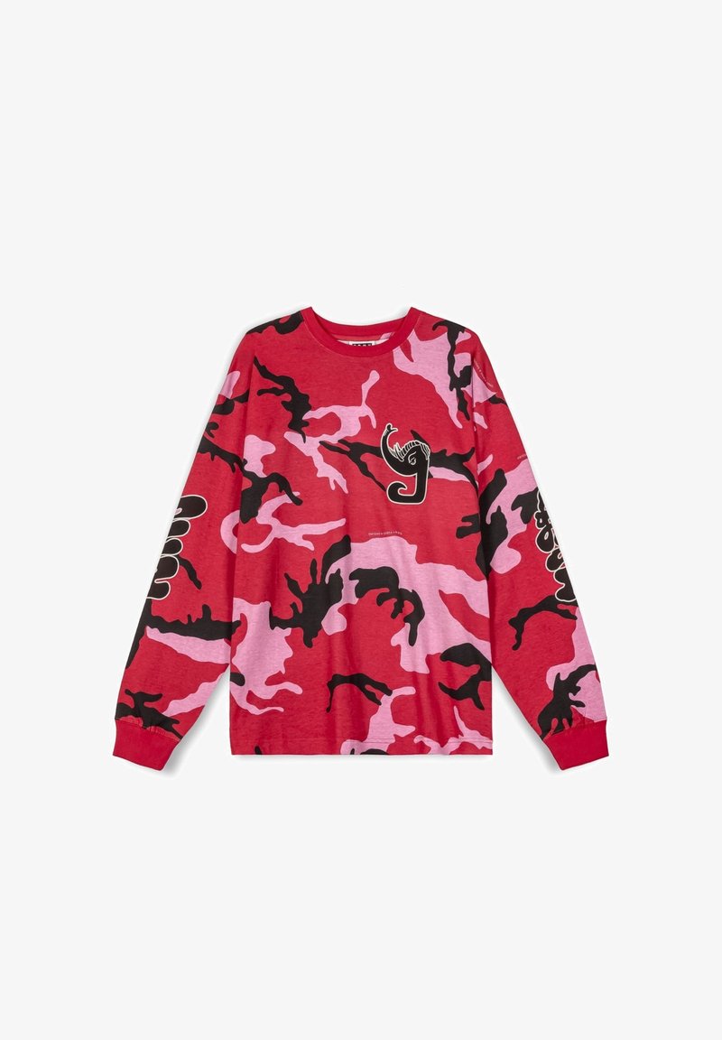 Grimey ALL OVER PRINT TUSKER TEMPLE  - Langarmshirt - rojo