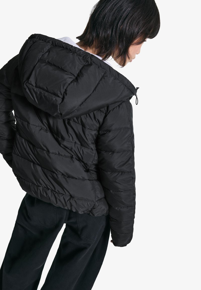 Zalando Bershka Puffer Jacke Schwarz Zalando Bershka Black Puffer