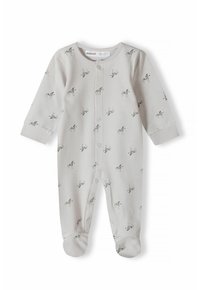 MINOTI BABY SLEEPSUITS 4 PACK - Rāpulis - stone cream grey
