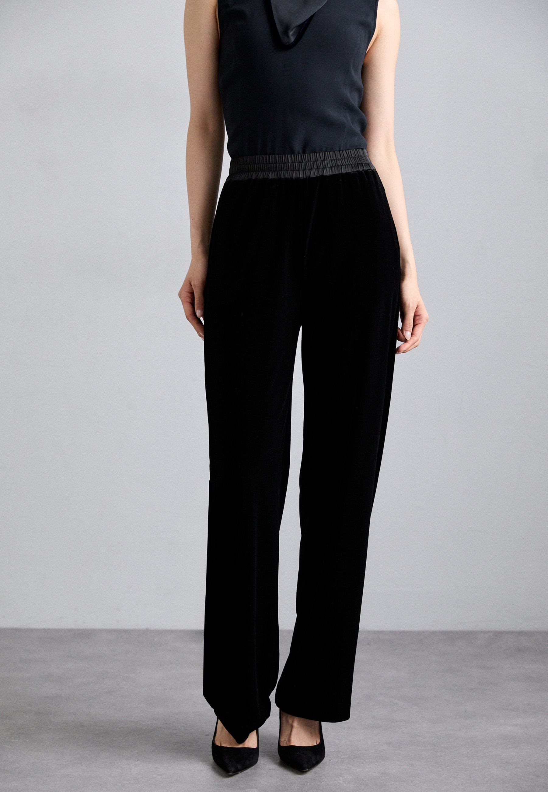 Emporio Armani PANTALONI - Trousers - nero/black - Zalando.co.uk