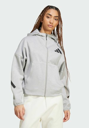 Zip-up sweatshirt - medium grey heather