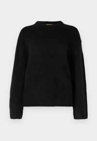 CREW NECK - Striktrøje - black