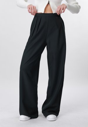 Even&Odd WIDE LEG - Nadrágok - dark grey