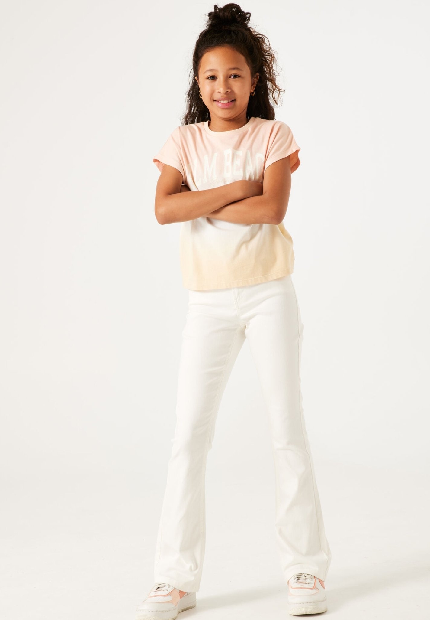 Garcia Jean bootcut off white/blanc ZALANDO