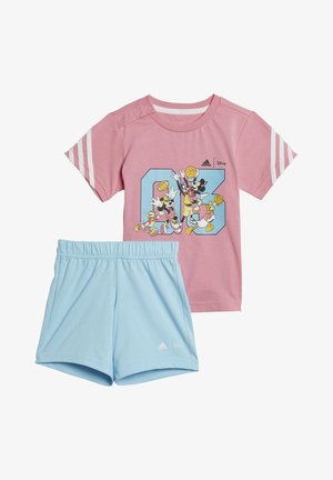 DISNEY MICKEY MOUSE SUIT UNISEX SET - Shorts - pink/white