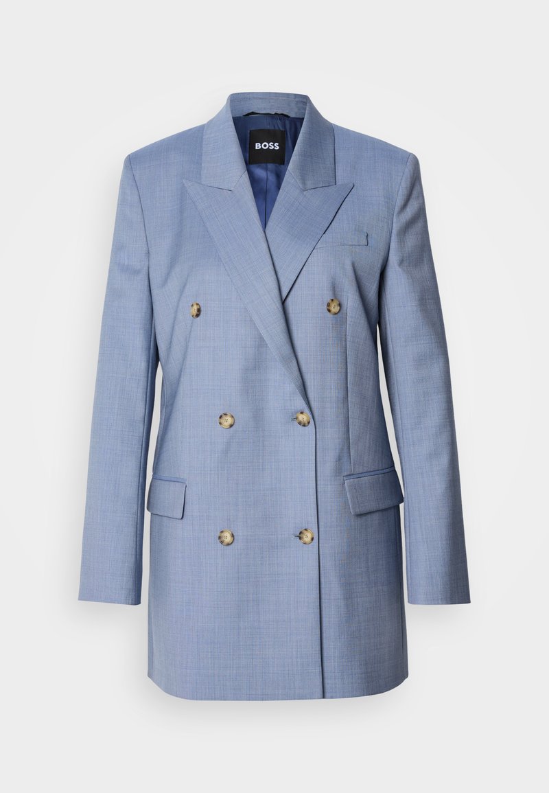 Boss Halflange jas blauw