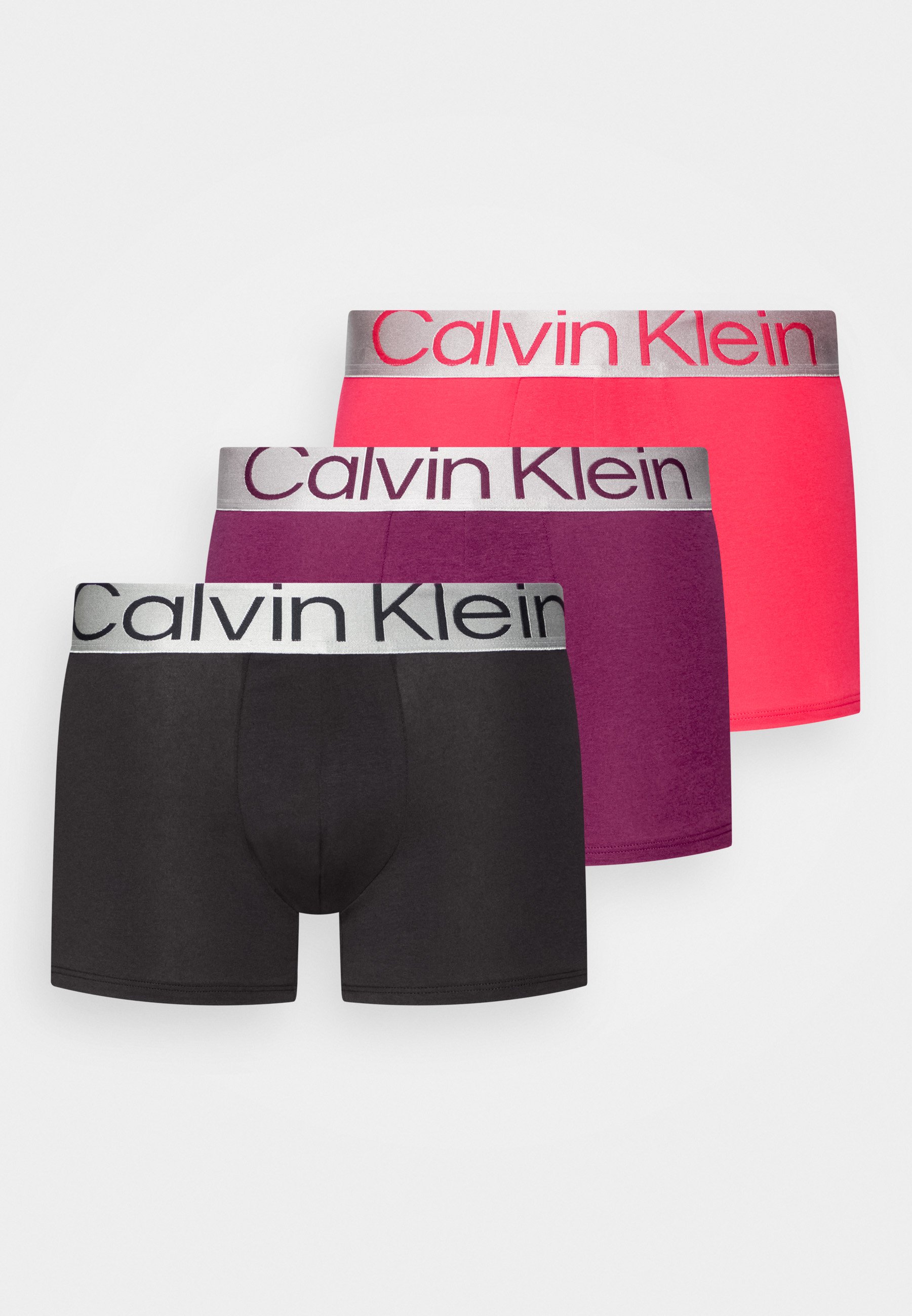 Calvin Klein Underwear TRUNK 3 PACK - Onderbroeken - grey  heather/rhone/black/zwart - Zalando.nl