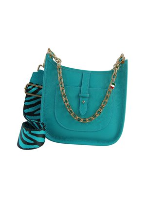 DrachenLeder Schoudertas - türkis